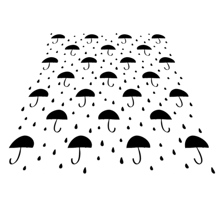 Vinylmatta geometrisk regndropp konfetti - Tenstickers