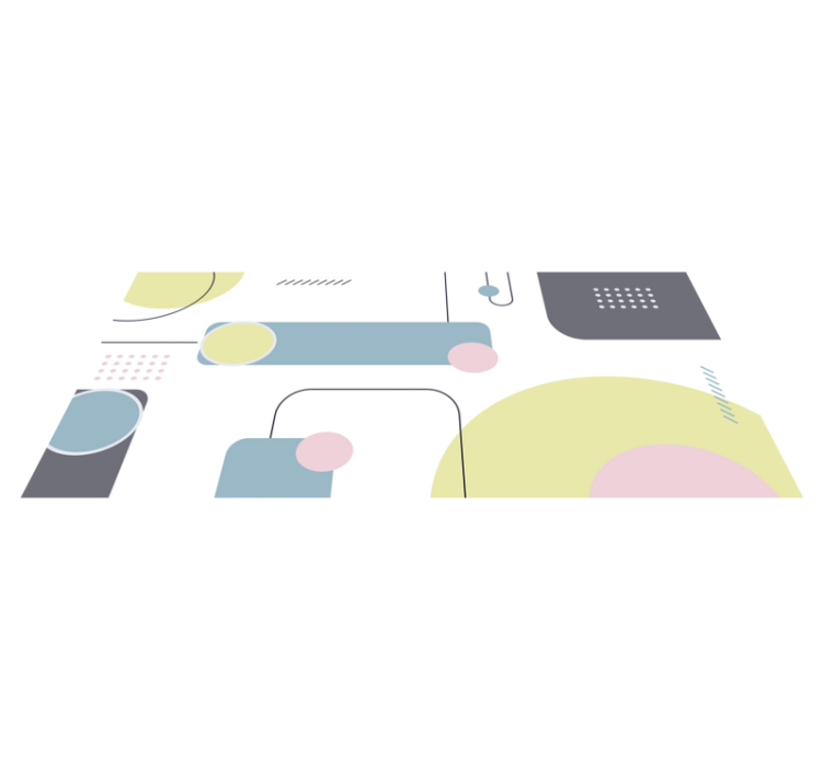 Vinylmatta geometrisk pastell geometrisk bakgrund - Tenstickers