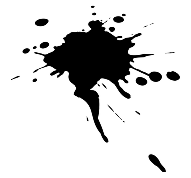 Vinylmatta geometrisk splash effect grafik - Tenstickers