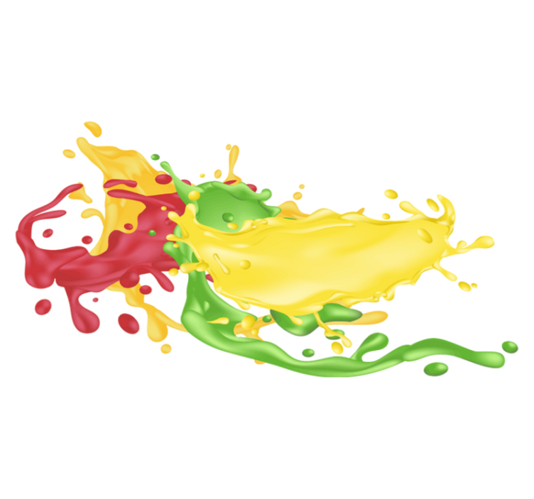 Vinylmatta geometrisk färgsprakande former - Tenstickers