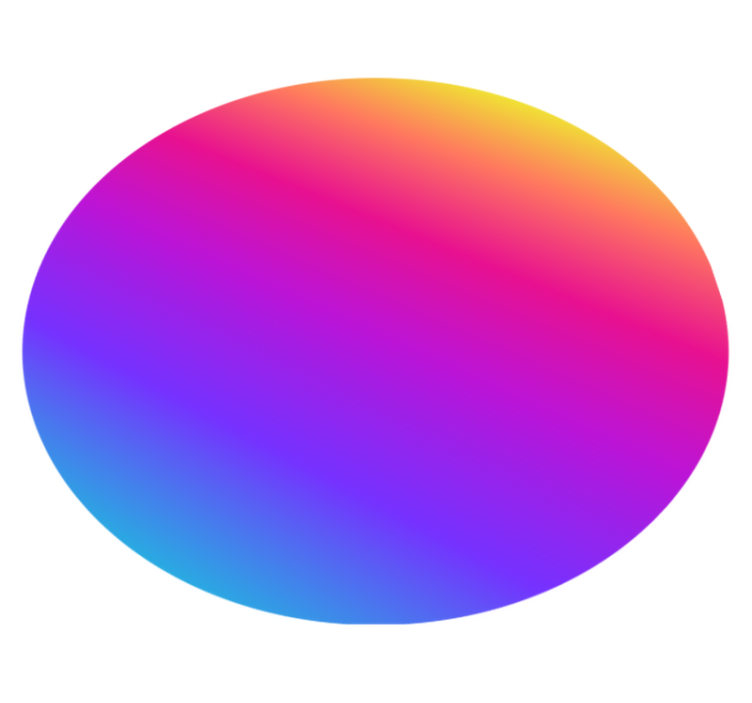 Vinylmatta geometrisk färgglad gradientcirkel - Tenstickers