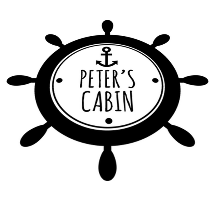 Vinylmatta barn rodret med namn - Tenstickers