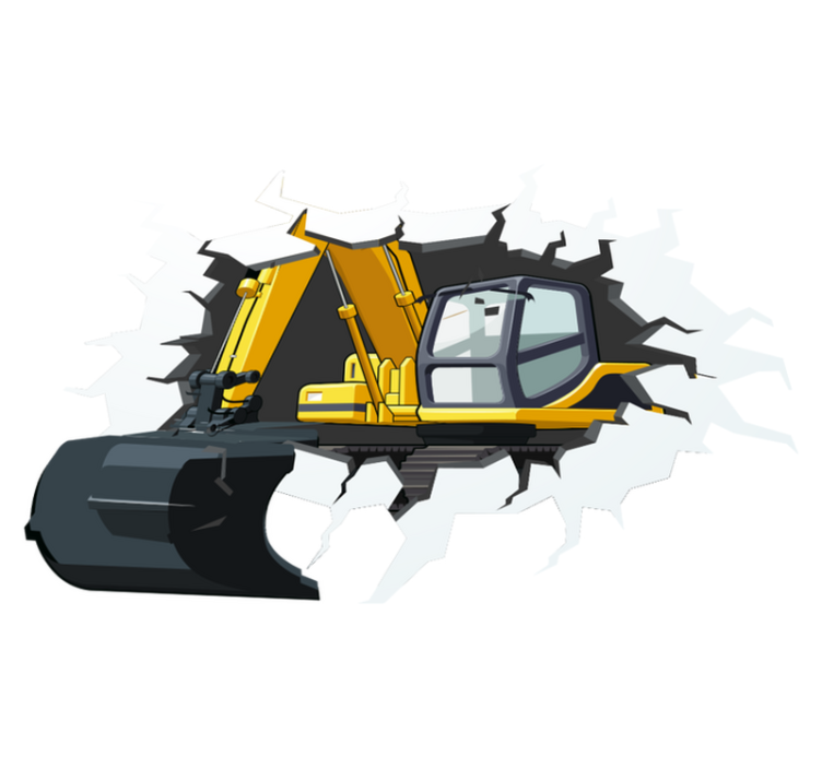 Vinylmatta barn baggar hela väggen - Tenstickers