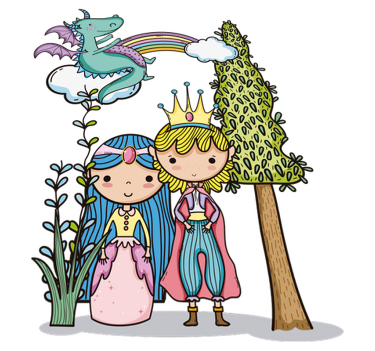 Vinylmatta barn magiska världen - Tenstickers