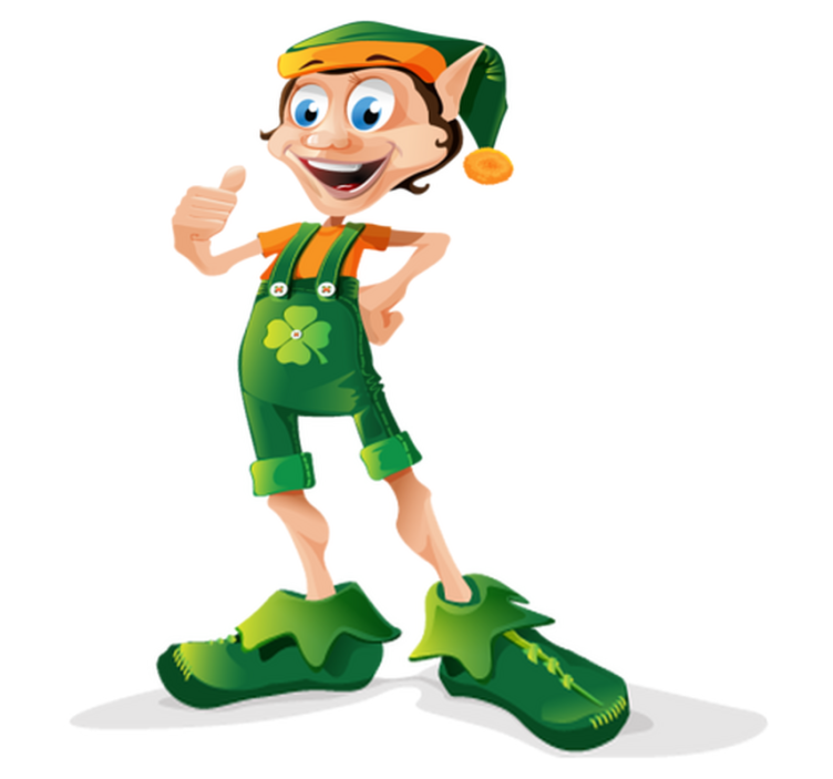 Vinylmatta barn klöverälva - Tenstickers