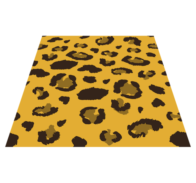 Vinylmatta sovrum leopardmönster inredning - Tenstickers
