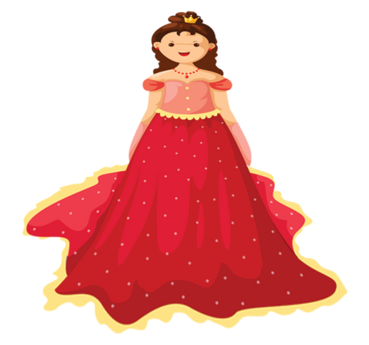 Vinylmatta barn med drottningillustration - Tenstickers