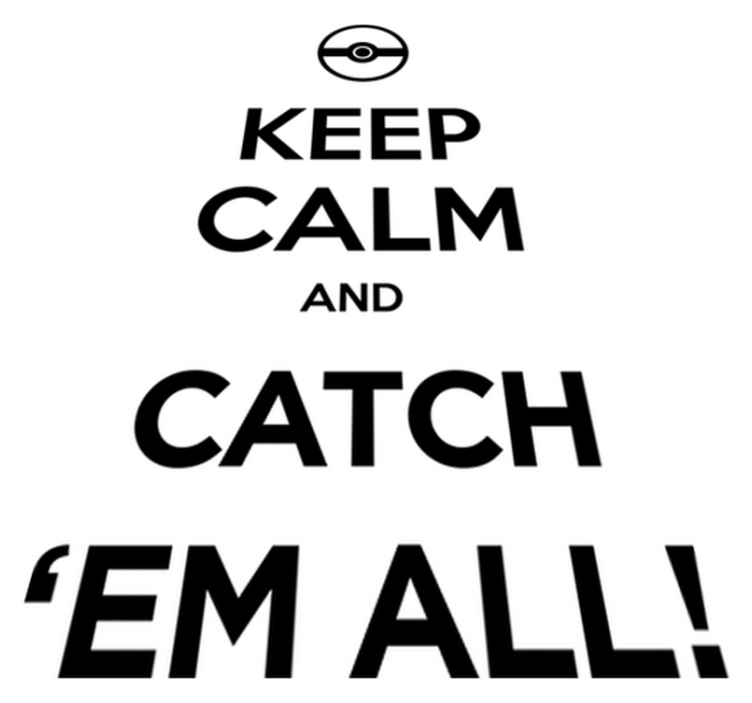 Vinylmatta spel vinilo pokémon håll dig lugn - Tenstickers