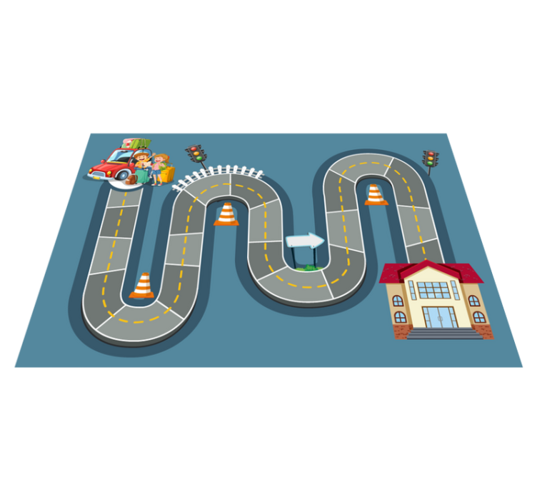 Vinylmatta spel brädspelsväg - Tenstickers