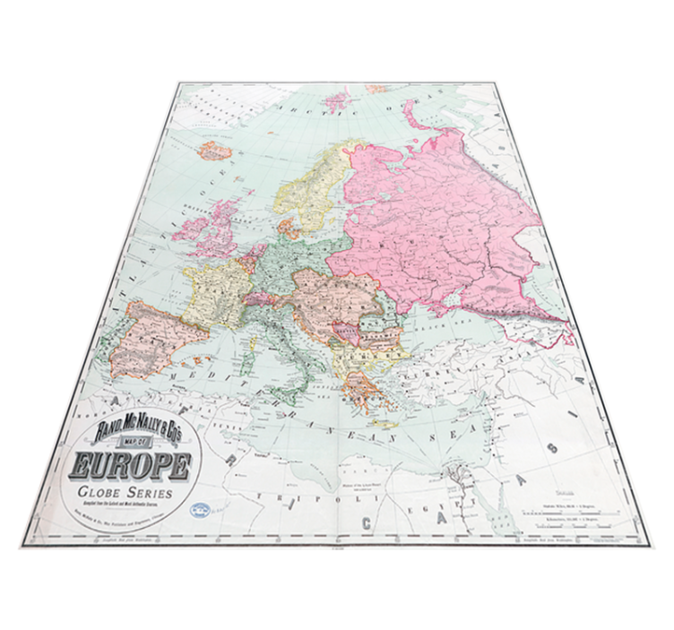 Vinylmatta världskarta europa 1900 - Tenstickers