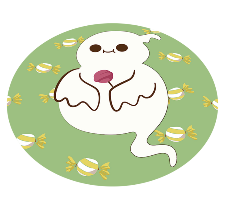 Vinylmatta barn rolig spöke för barn - Tenstickers