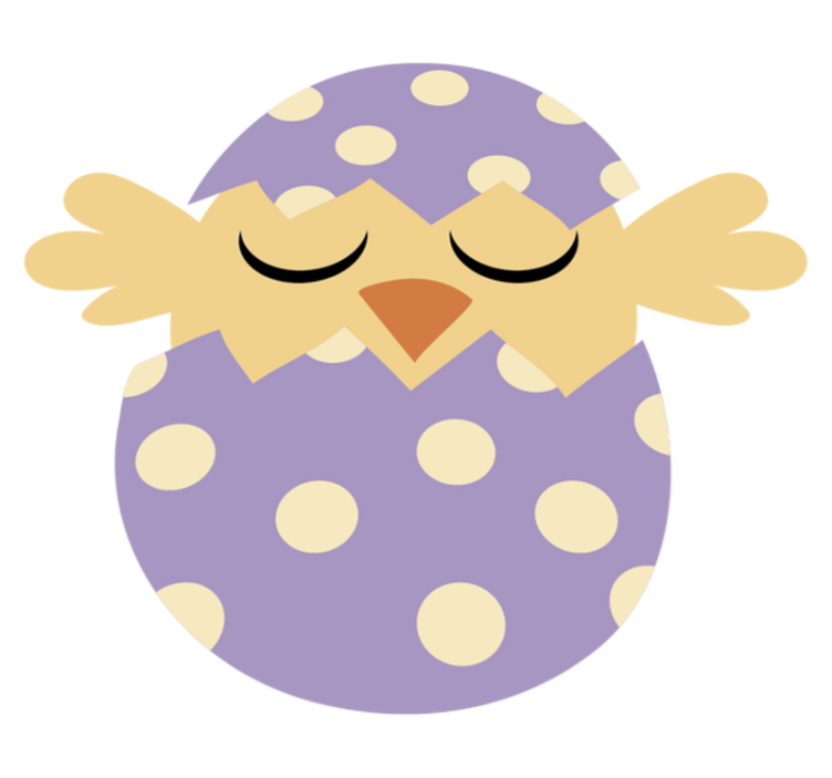 Vinylmatta barn påskfågel - Tenstickers