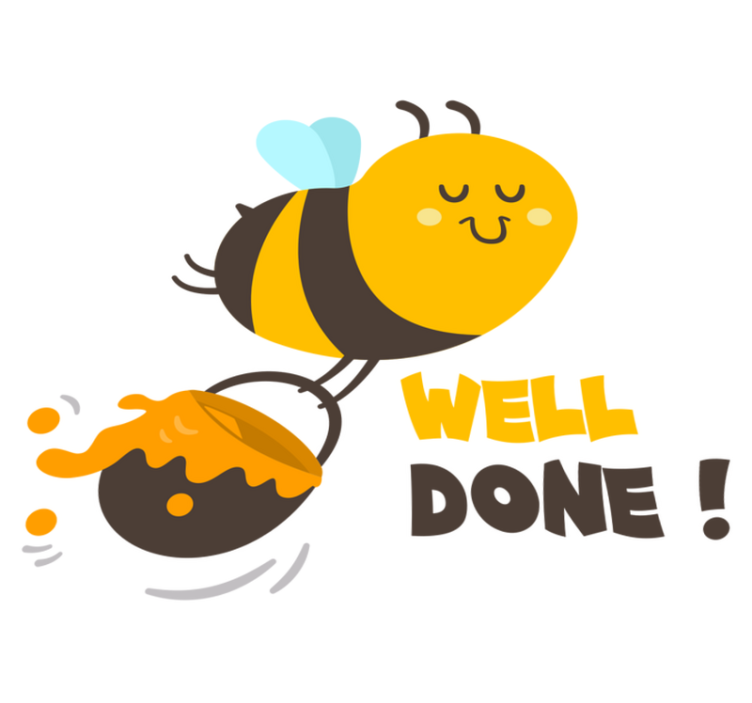 Vinylmatta barn flitiga bin välgjord - Tenstickers