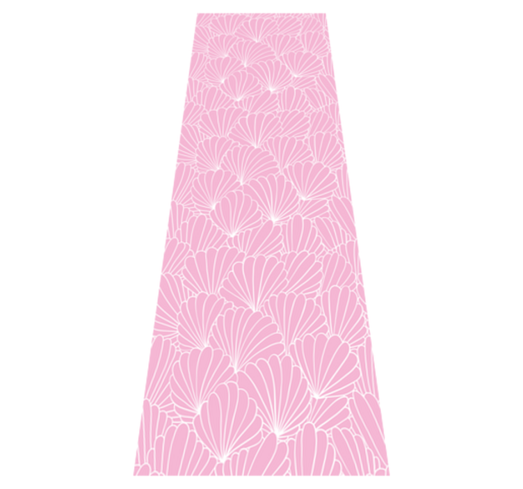 Vinylmatta badrum kawaii stil rosa snäckor - Tenstickers