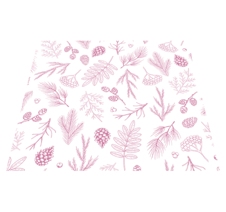 Vinylmatta badrum vit bakgrund med rosa furu - Tenstickers