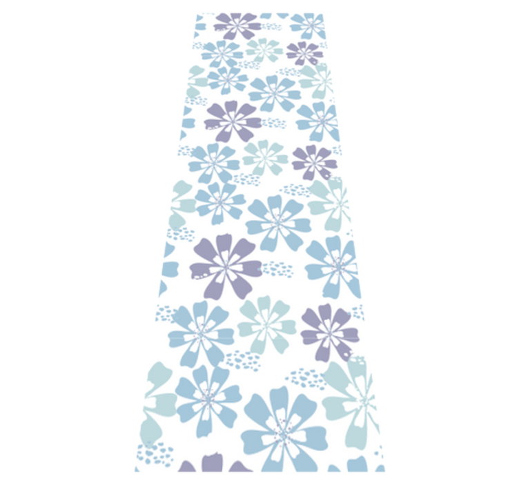 Vinylmatta badrum pastellblommönster - Tenstickers
