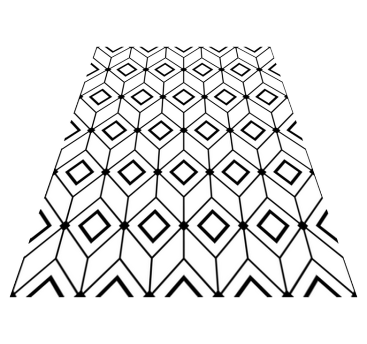 Vinylmatta geometrisk moderna diamantformer - Tenstickers