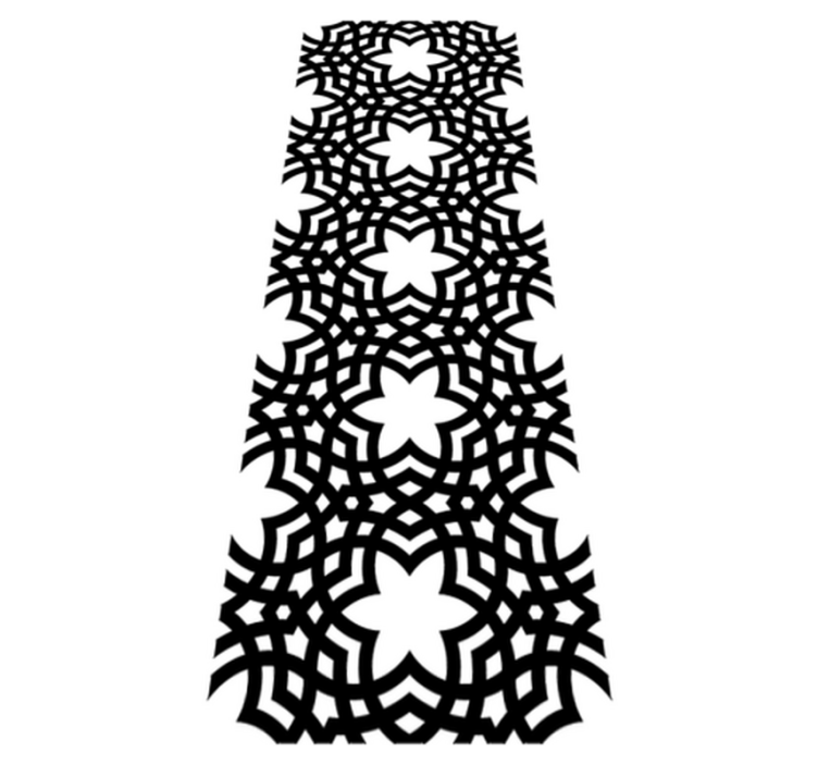 Vinylmatta badrum dekorativ saracena-textur - Tenstickers