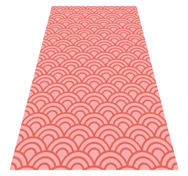 Vinylmatta badrum living coral pantone - Tenstickers