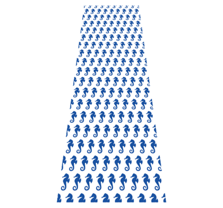 Vinylmatta badrum sjöhäst dusch - Tenstickers