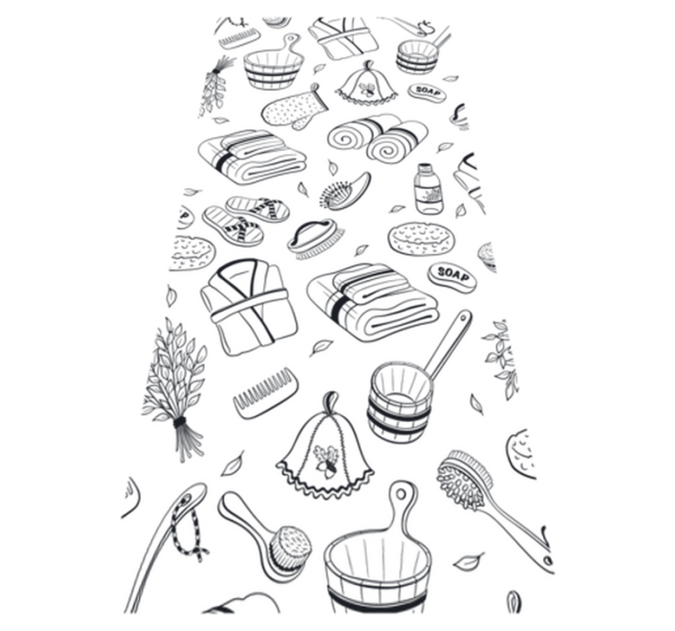 Vinylmatta badrum och badrumsartiklar - Tenstickers