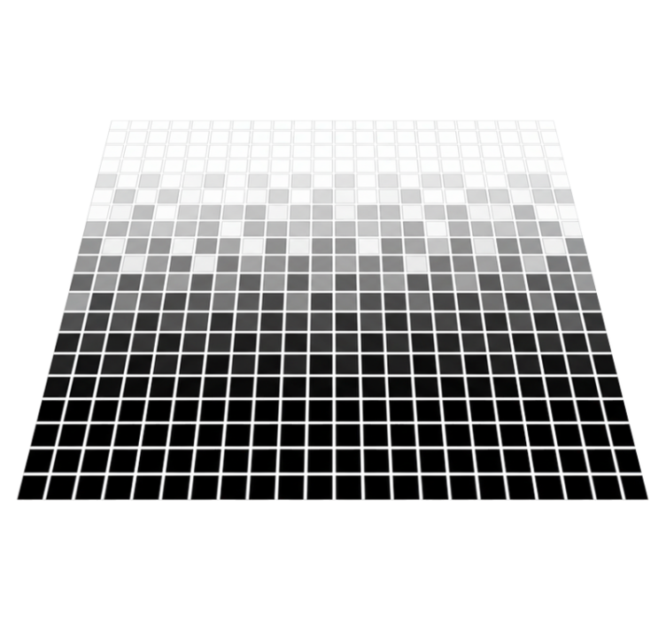 Vinylmatta badrum med miniatyr monokroma mosaiker - Tenstickers