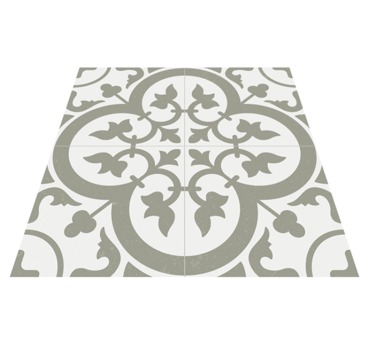 Vinylmatta kök azulejo marocko färg evergreen fog - Tenstickers