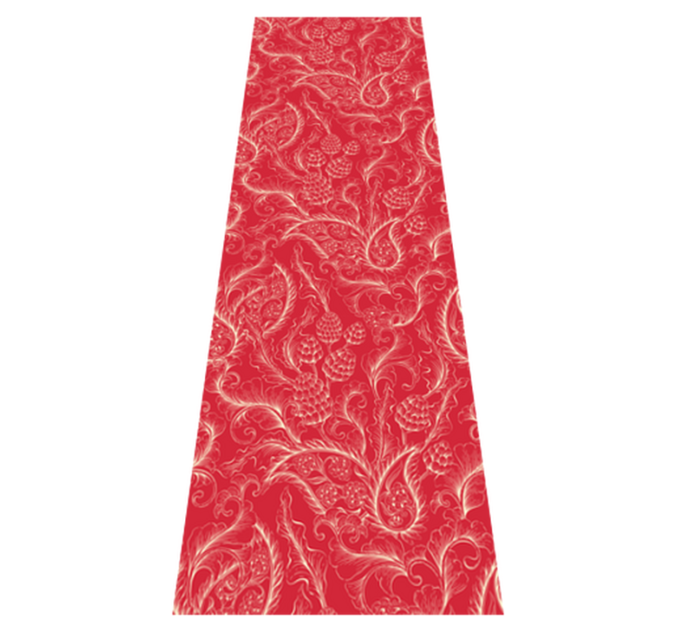 Vinylmatta kök paisley illustration kylskåp - Tenstickers