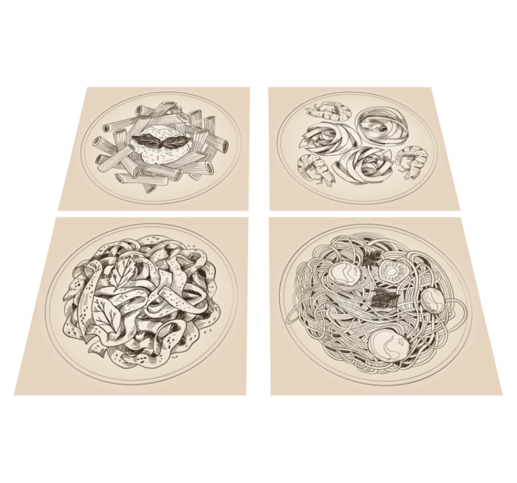 Vinylmatta kök med ornamentala plattor - Tenstickers