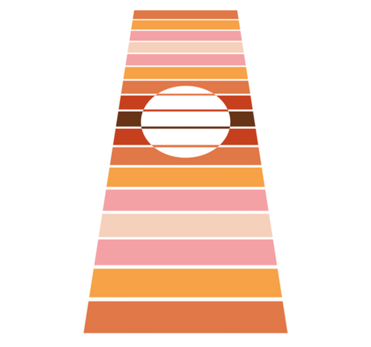 Vinylmatta kök 70-tals sol kylskåp - Tenstickers