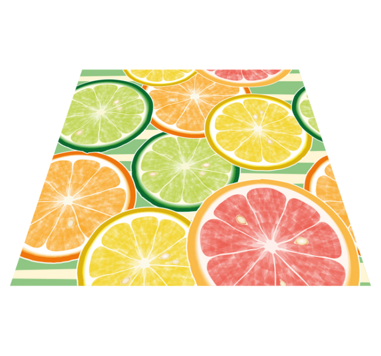Vinylmatta kök citrus kakelstickers - Tenstickers