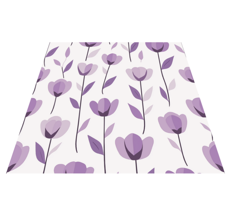 Vinylmatta kök med blommönsterdesign - Tenstickers