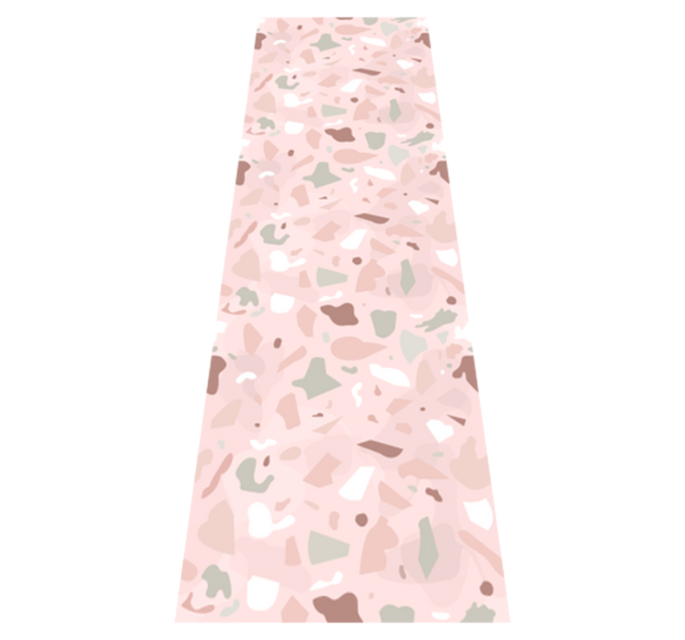 Vinylmatta kök rosa nyanser terrazzo mönster - Tenstickers