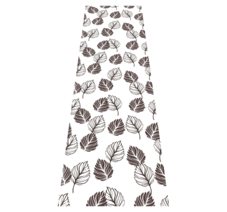 Vinylmatta kök hoja grå kinfolk mönster - Tenstickers