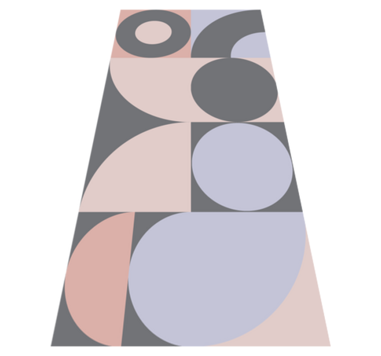 Vinylmatta kök geometriska cirklar mönster - Tenstickers