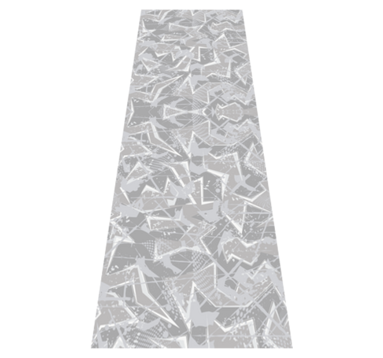 Vinylmatta sovrum grå 80-tals fina grafiker - Tenstickers