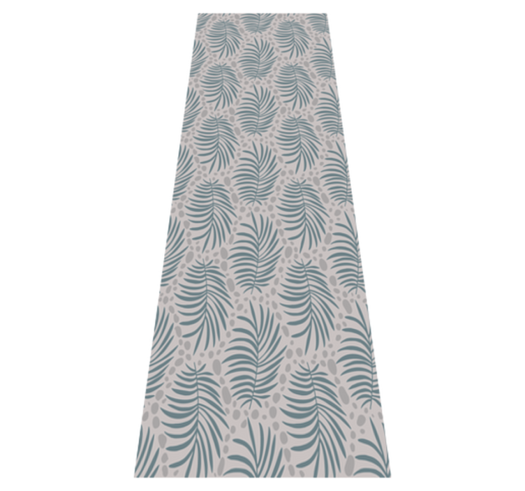 Vinylmatta sovrum tropical blå hamptons mönster - Tenstickers