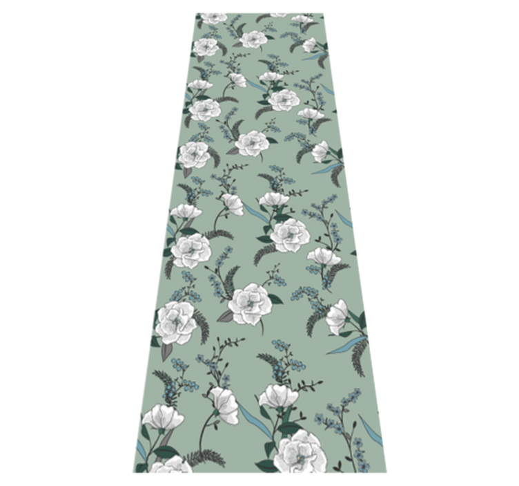 Vinylmatta sovrum vacker vit magnolia träd - Tenstickers