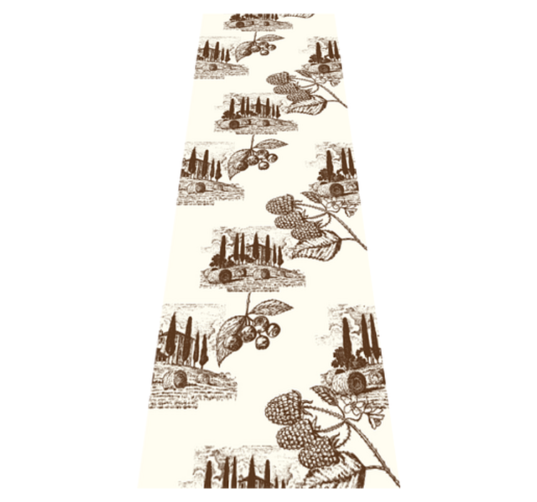 Vinylmatta sovrum fransk lantlivsmönster - Tenstickers