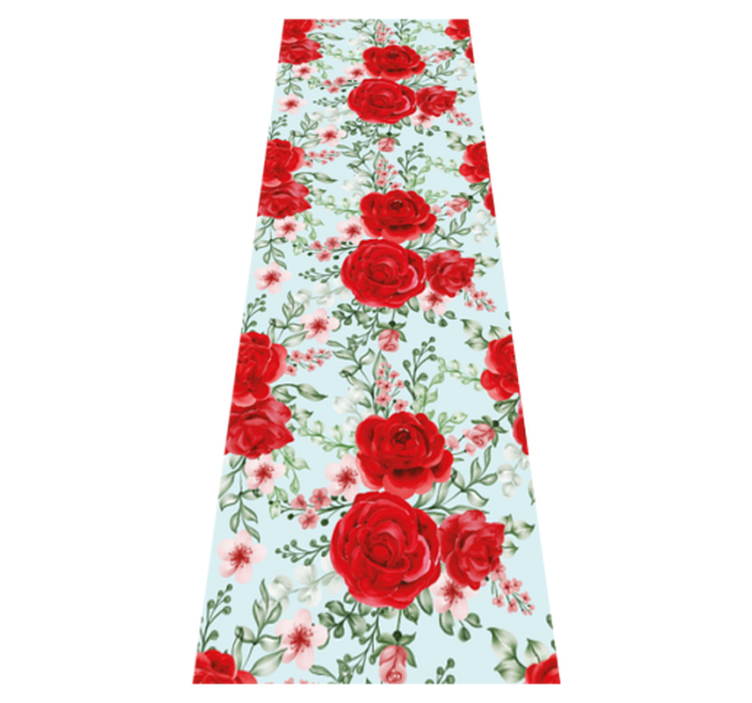 Vinylmatta sovrum i stil med grandmillenial blommor - Tenstickers