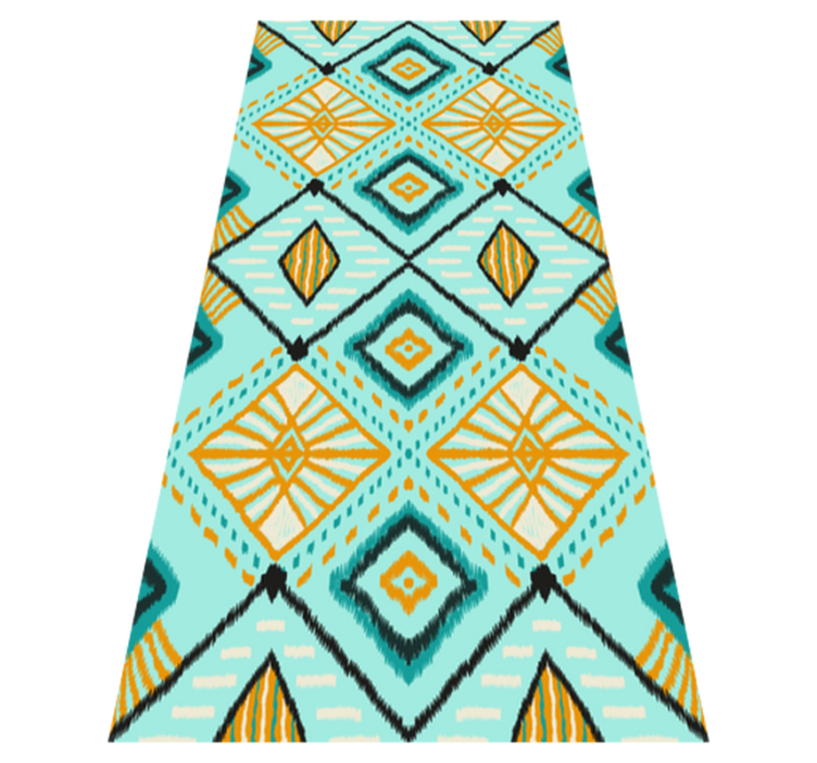 Vinylmatta sovrum afrikansk stil abstrakt geometrisk design - Tenstickers