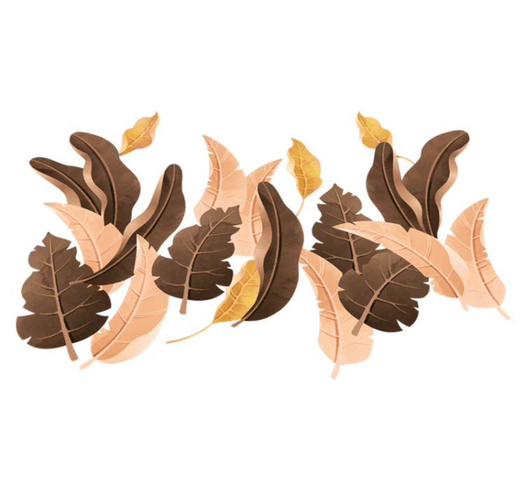 Vinylmatta sovrum savannah beige växter - Tenstickers