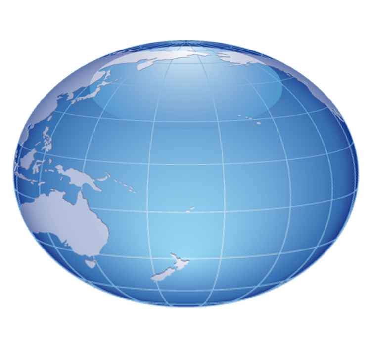 Vinylmatta sovrum blått hav i stilla havet - Tenstickers