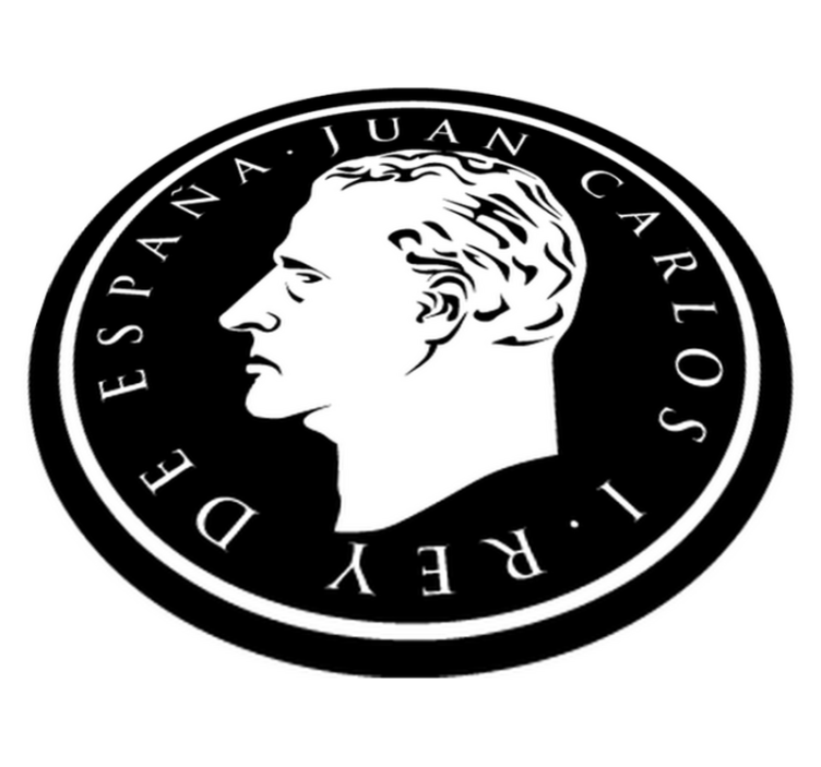 Vinylmatta sovrum klistermärke kung av spanien - Tenstickers