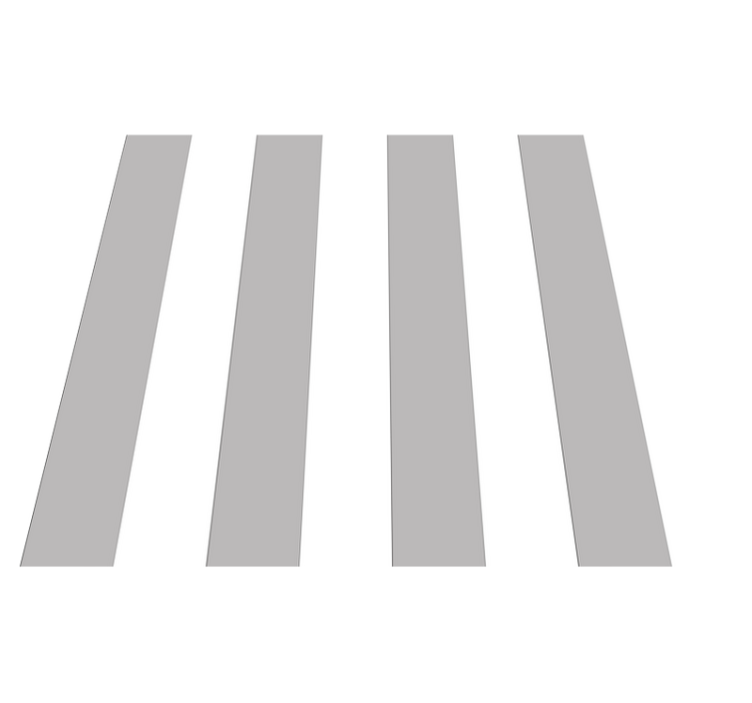 Vinylmatta studera grå och vita ränder - Tenstickers