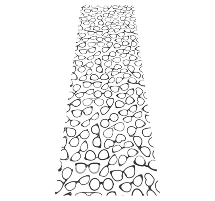 Vinylmatta studera trendiga solglasögon enkel mönster - Tenstickers