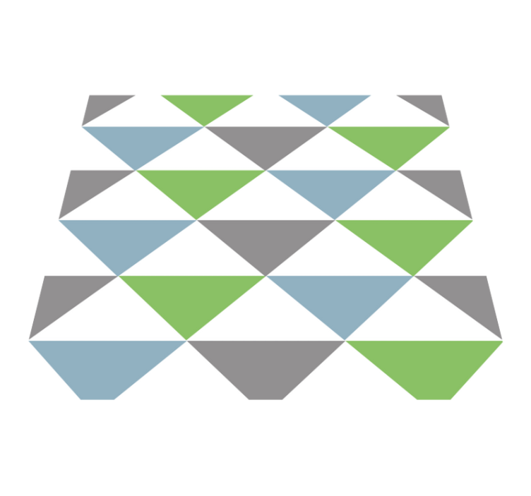 Vinylmatta studera färgglada pastelltrianglar - Tenstickers