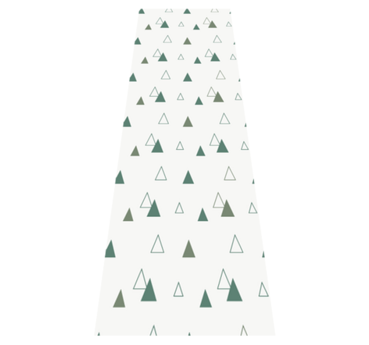 Vinylmatta studera trianglar naturfärger - Tenstickers