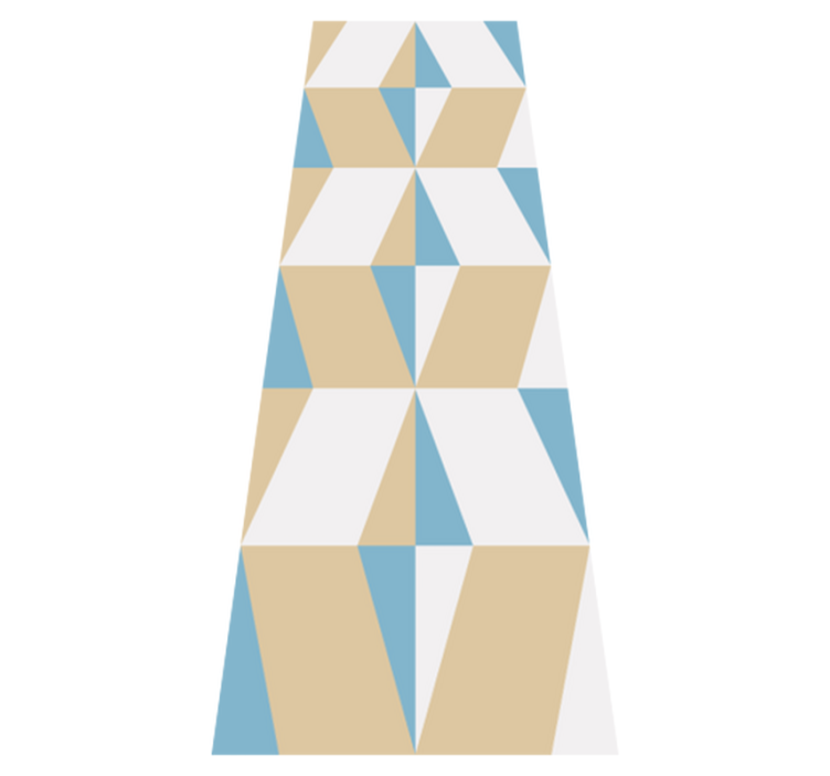 Vinylmatta studera geometriska minimalistiska former - Tenstickers