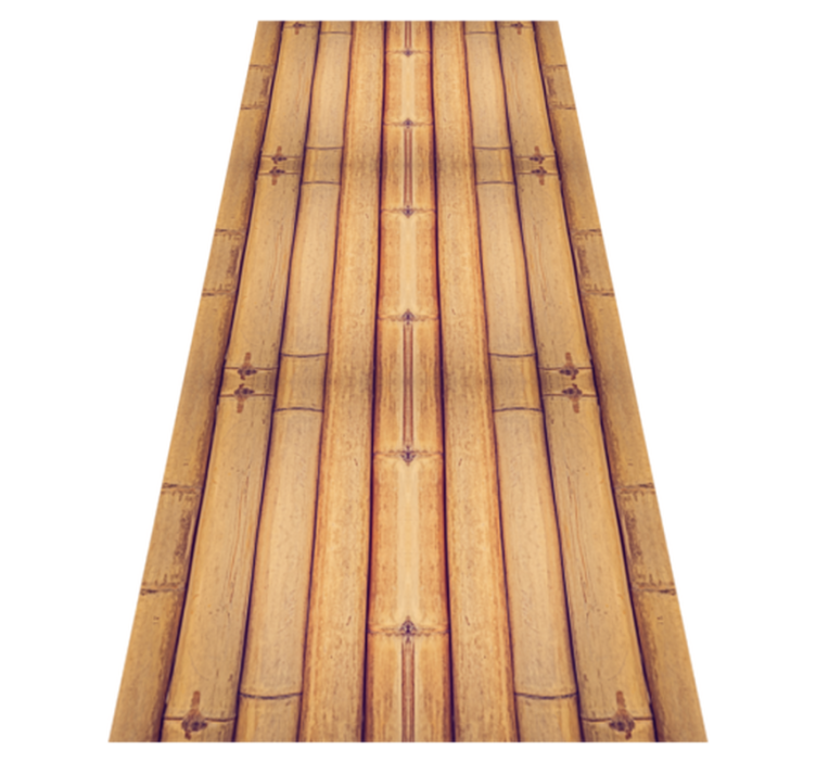 Vinylmatta studera bambuträstruktur effekt - Tenstickers